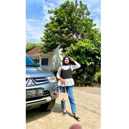 Tg31au22w– Vest rompi polos tali belakang / vest tali belakang / Vest Pita