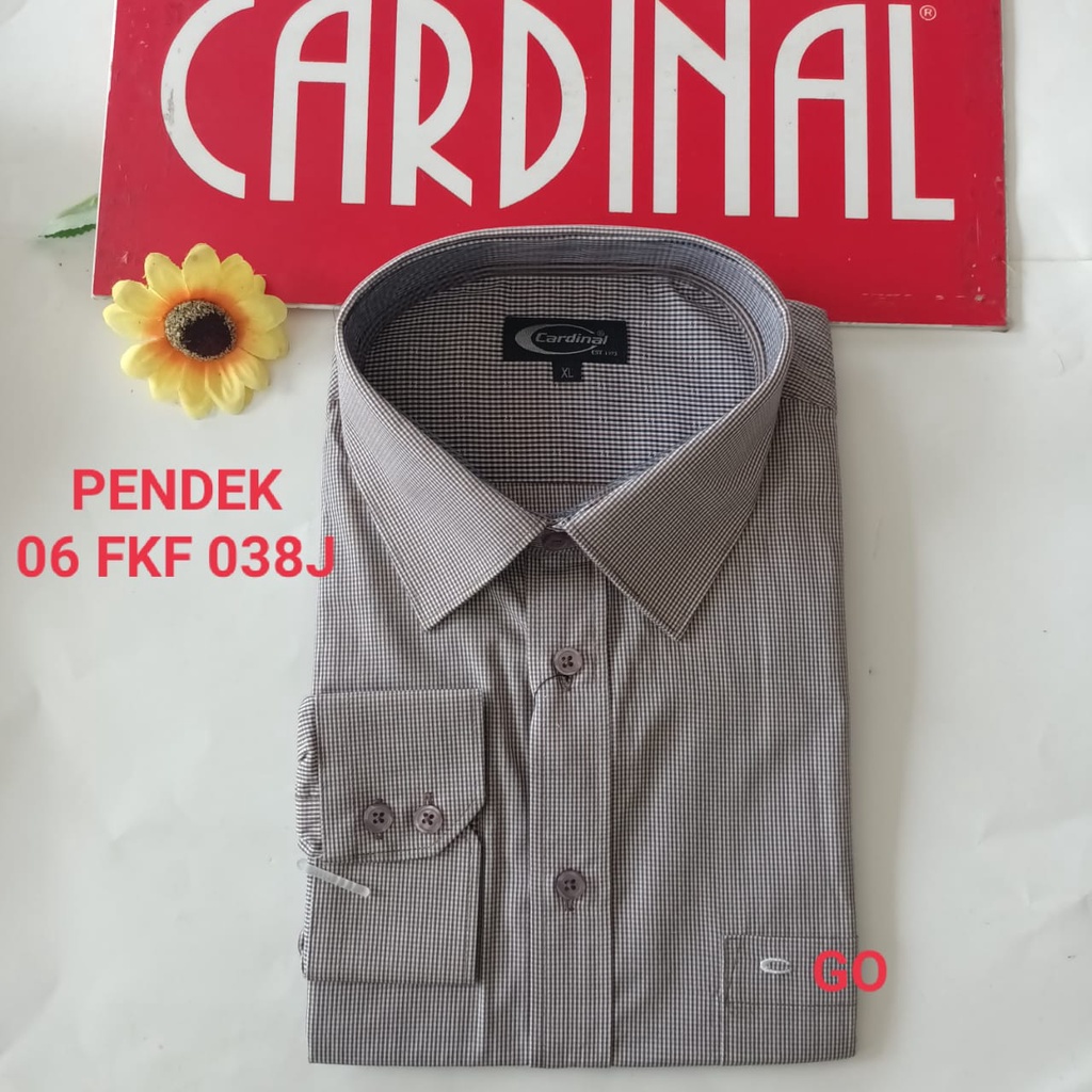 gof S F CARDINAL KEMEJA FORMAL GARIS PANJANG Semi Regular Pakaian Atasan Formal Pria Distro Original