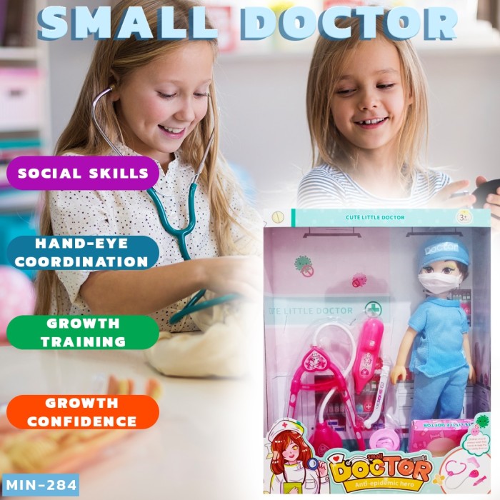 SMALL DOK dokter dokteran boneka barbie stetoskop