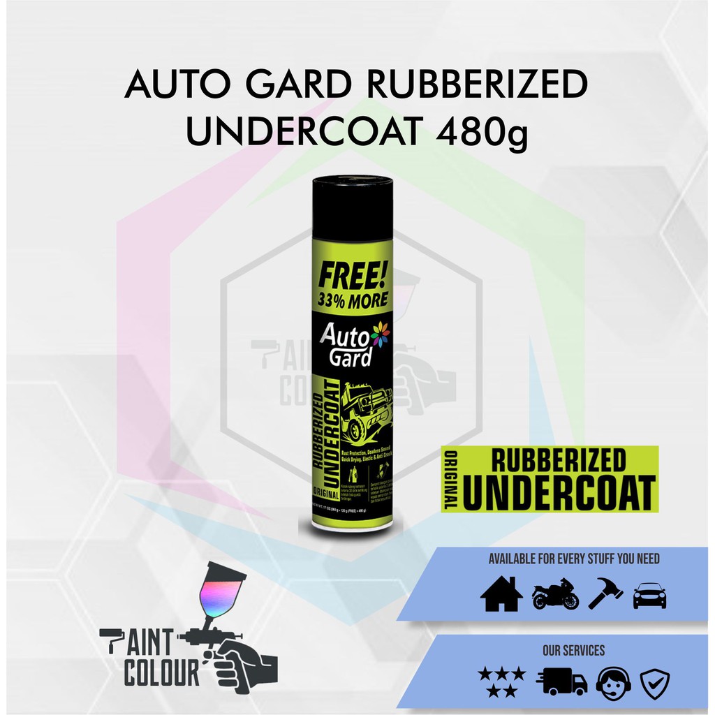 AUTOGARD RUBBERIZED UNDERCOAT ORIGINAL - Cat Semprot Peredam Suara