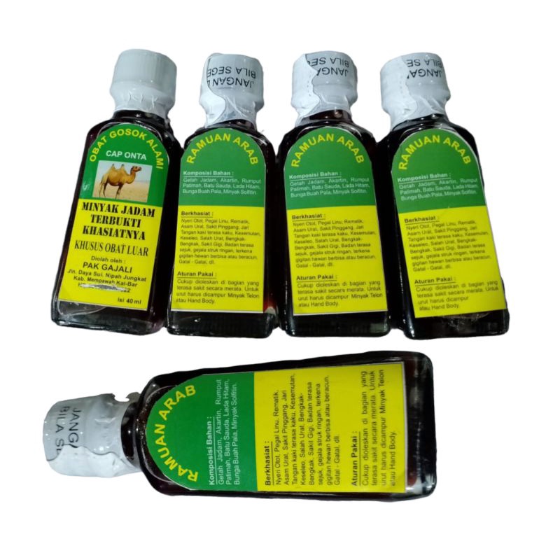 Obat gosok Alami/minyak jadam terbukti khasiatnya