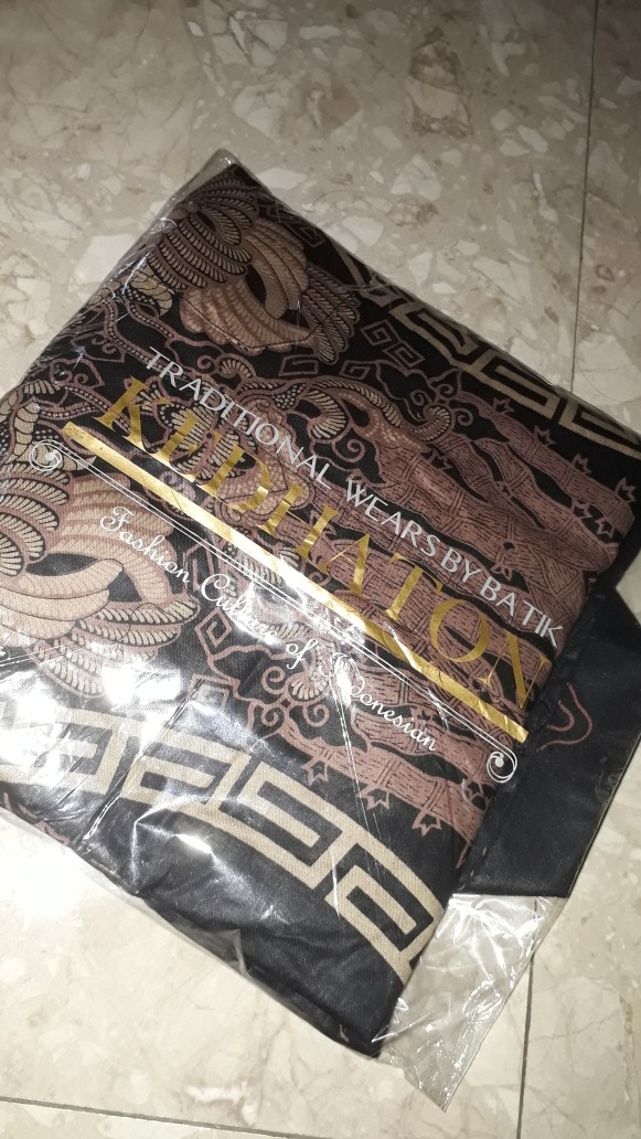 Kemeja Batik Lengan Panjang 021 Risna Batik Hrb026 Hem Batik Murah Seno Sogan Bakung Padi Manggar C8