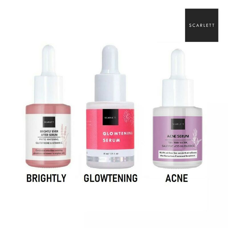 SERUM SCARLETT BPOM ORIGINAL / SERUM BRIGHTLY / SERUM ACNE / SERUM GLOWTENING SCARLET BPOM