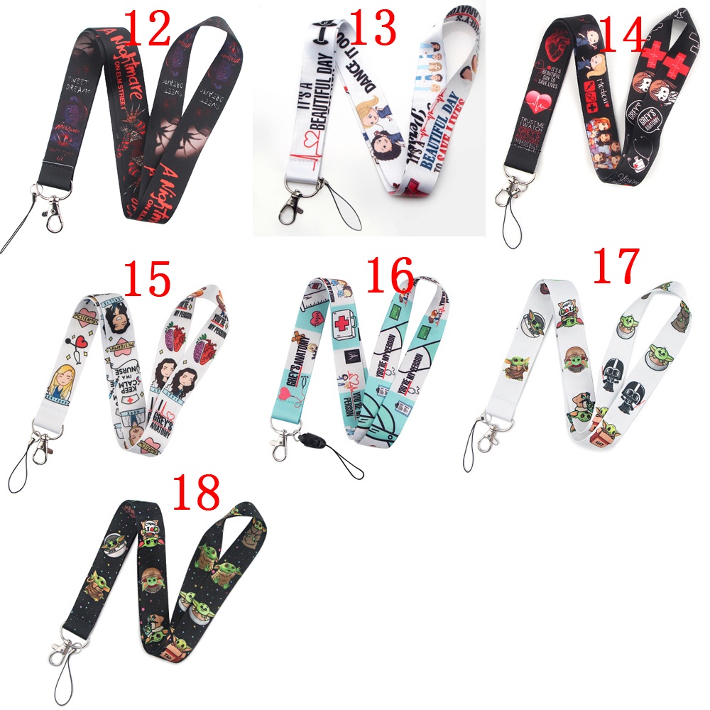 Quinton Tali Lanyard Holder Handphone / Kamera Motif Anime Star Wars