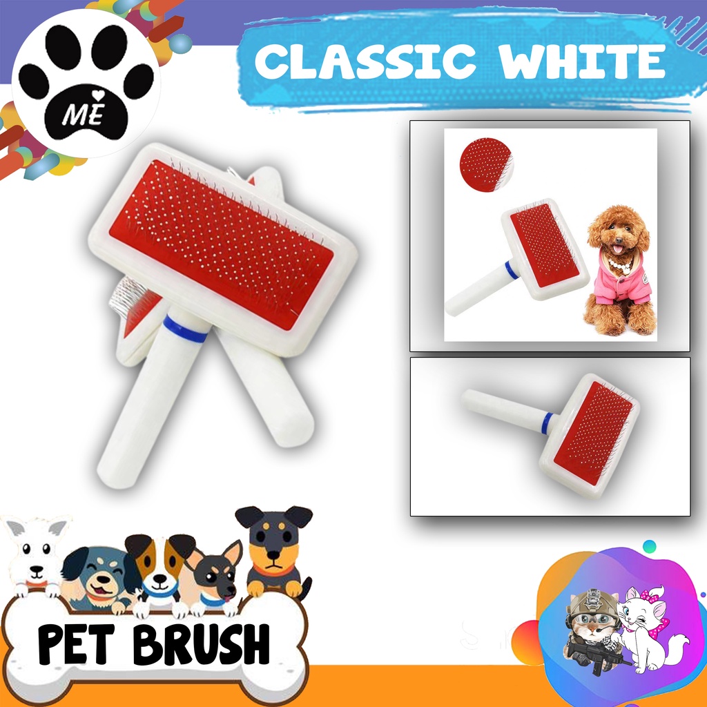 Pet Grooming &quot;CLASSIC WHITE&quot; Sisir Kawat Hewan