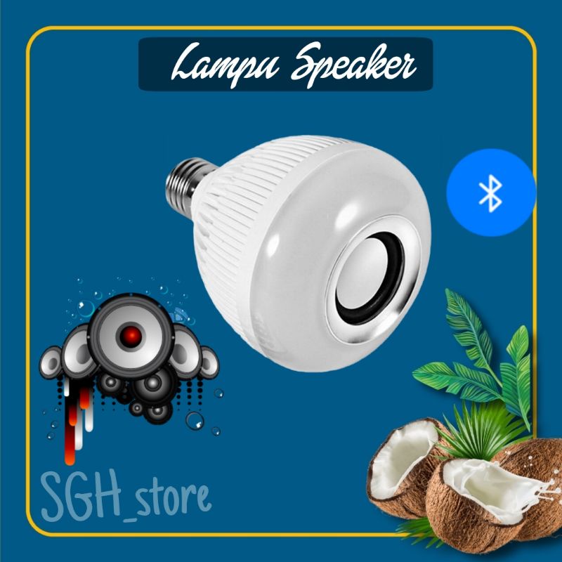 Lampu Speaker Bohlam Musik Dengan Remote