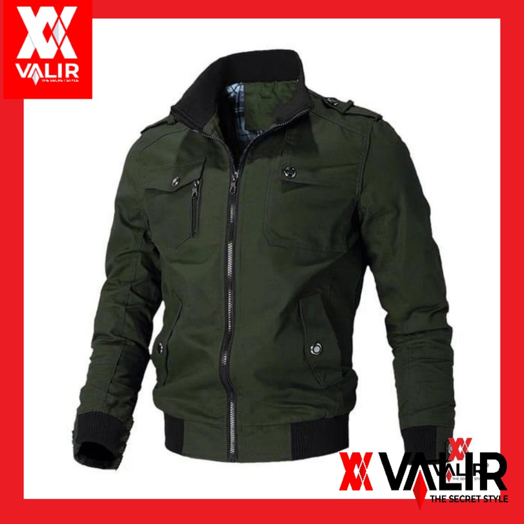 Jaket Pria Casual Terbaru Viral/Jaket Taslan Pria Original - Valir Ruster