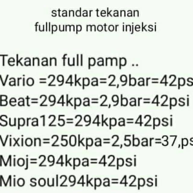 Fuel Pump Tester Alat Cek Ukur Tekanan Bahan bakar motor injeksi FPG pressure gauge