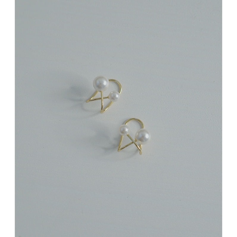 Anting Klip Tanpa Tindik Aksen Mutiara Untuk Wanita