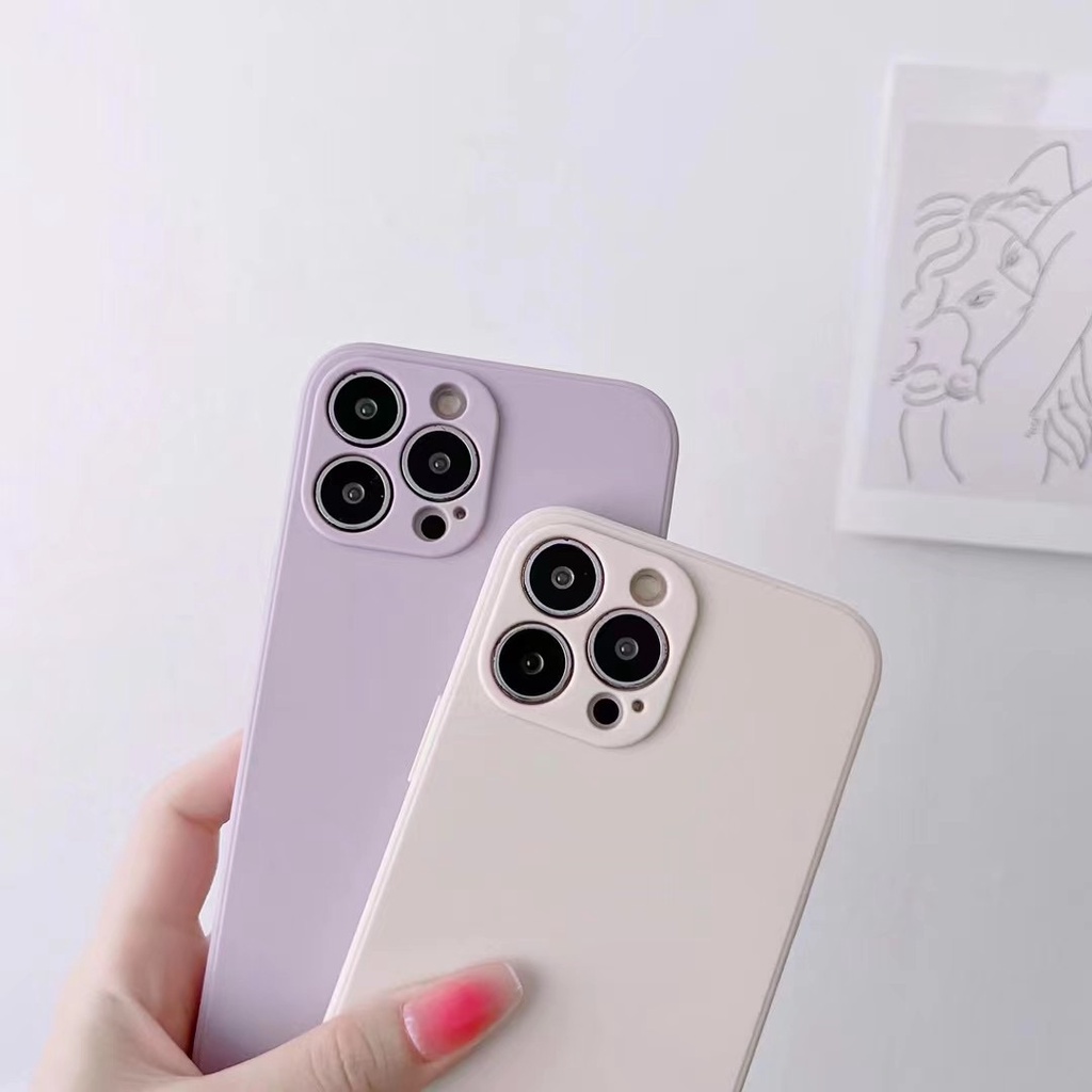 Soft Case TPU Warna Polos Untuk Xiaomi Redmi 9A 10 9 9T 9C NFC Mi 10 10T 11 Lite POCO M3 POCO F3 M3 Pro K30s