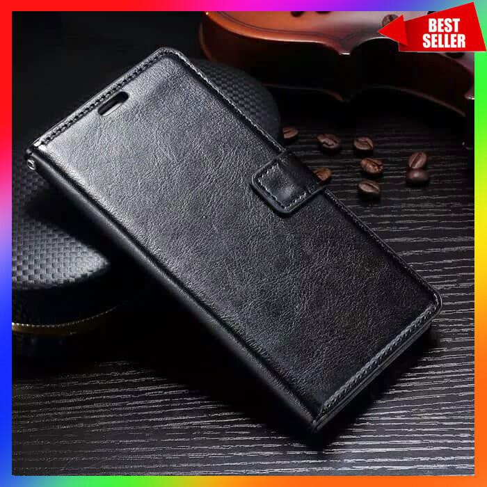 ACC HP SAMSUNG A7 2018 LEATHER CASE FLIP COVER