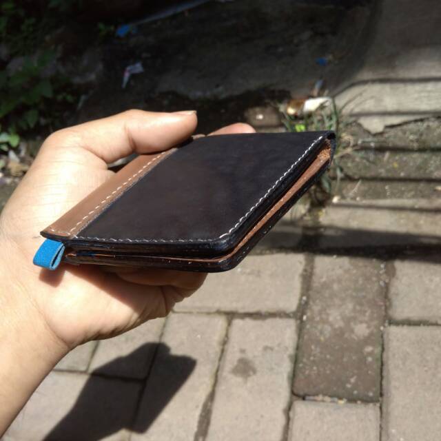 Dompet lipat pria kulit asli