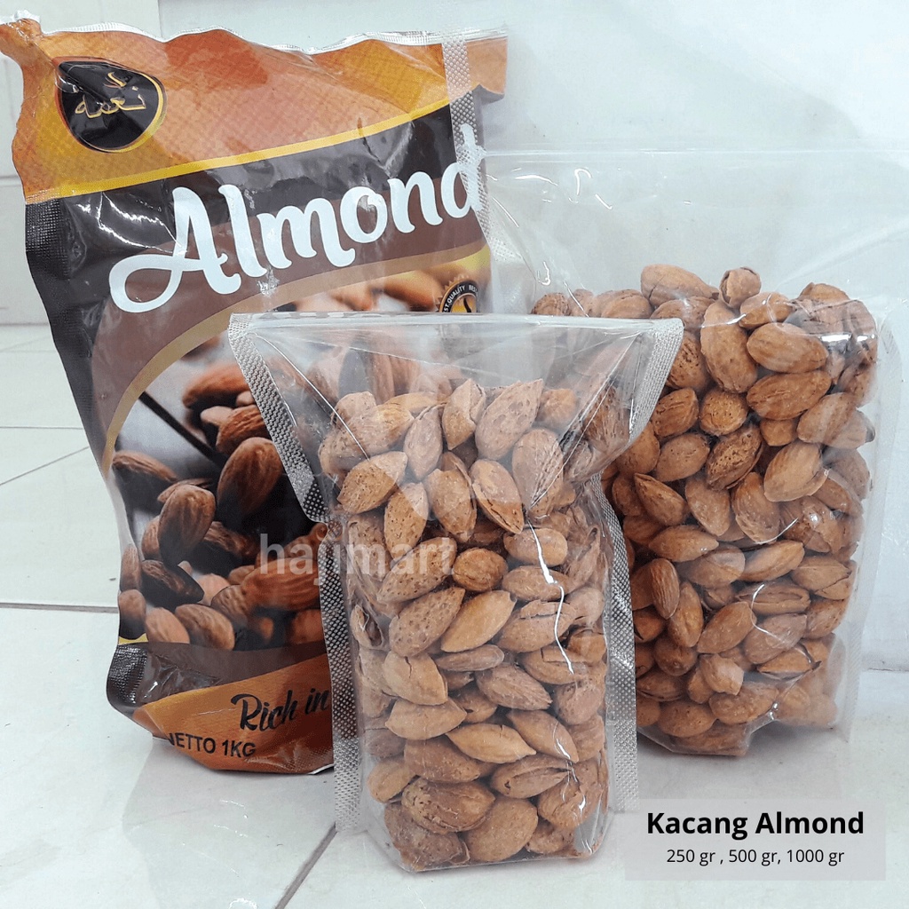 OLEH OLEH HAJI UMROH / Kacang Almond Panggang 250 Gram / Kacang Almond / Kacang