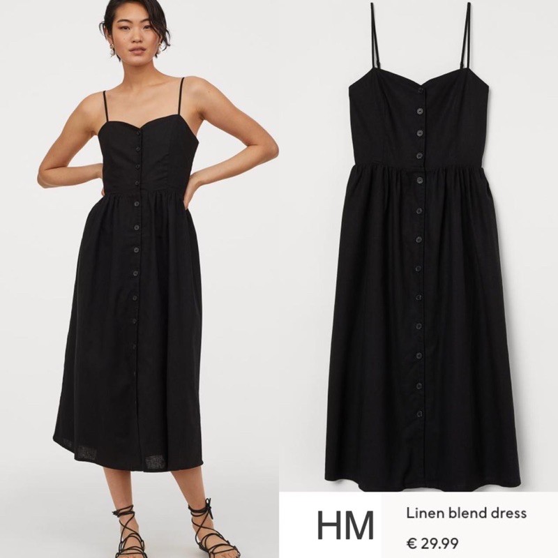 HM linen blend dress
