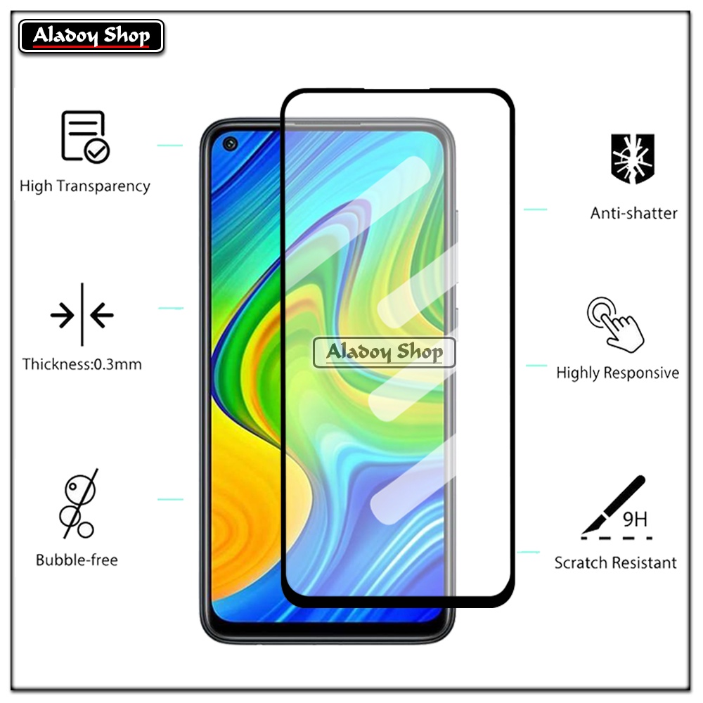 PROMO 3 IN 1 PAKET Tempered Glass XIAOMI REDMI NOTE 9 Free Tempered Glass Camera dan Skin Carbon