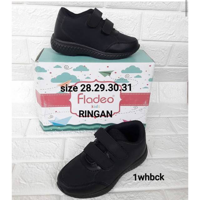 Sepatu Anak Fladeo Full Hitam