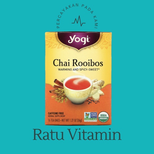 

Yogi Tea Chai Rooibos Caffeine Free 16 Tea Bags