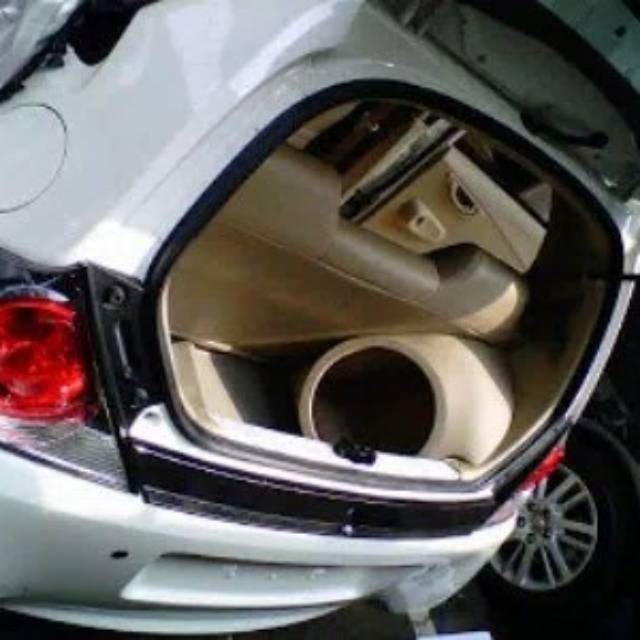 Audio box sudut custom honda brio old new