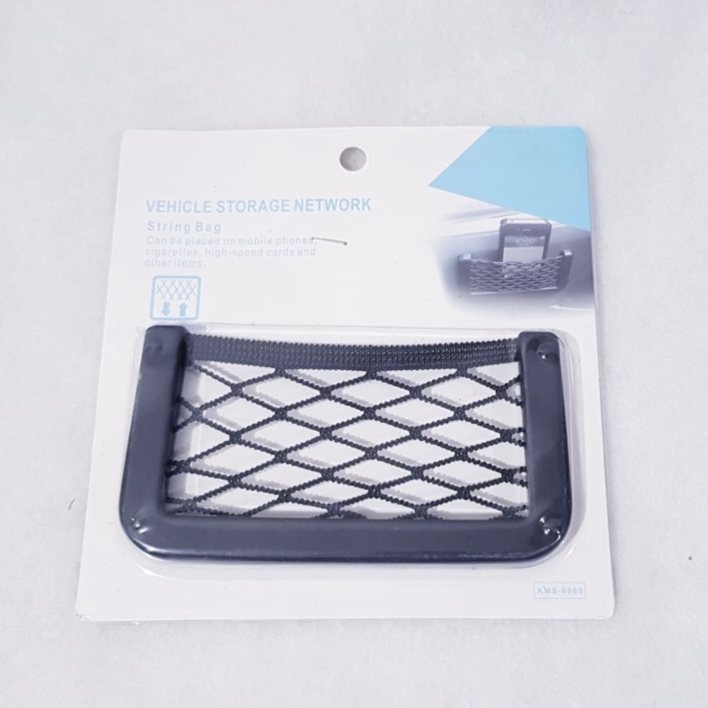 Kantong jaring mobil car net pocket phone holder mobil organizer