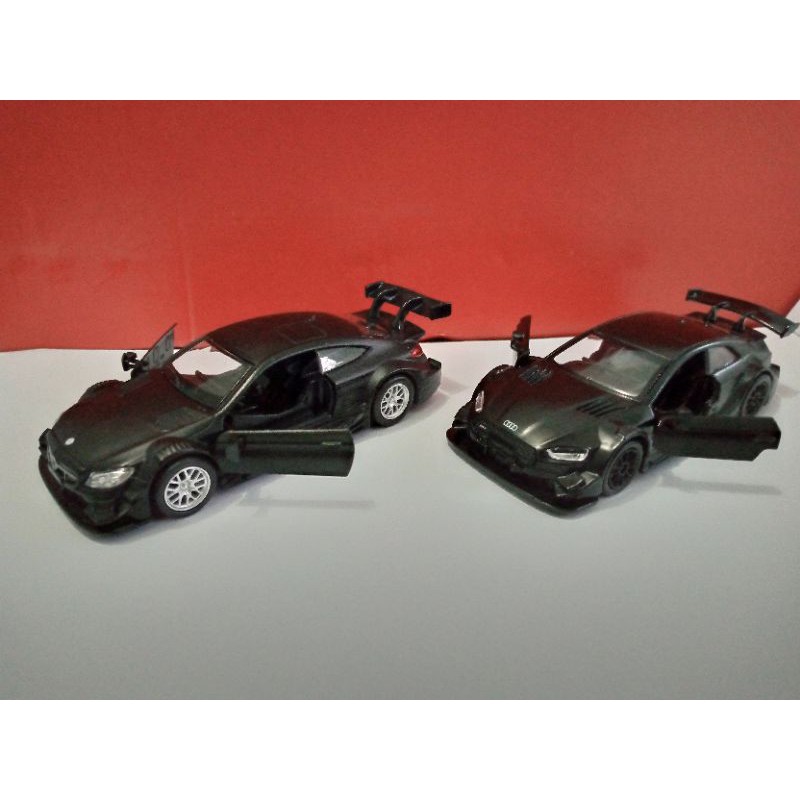 Diecast bekas skala 1:43 Mercedes dan Audi DTM custom swap tyres