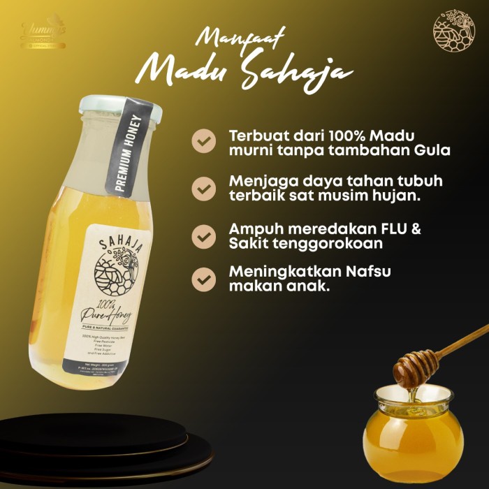 

luckybs MADU SAHAJA MADU ASLI TANPA TAMBAHAN GULA 380GR