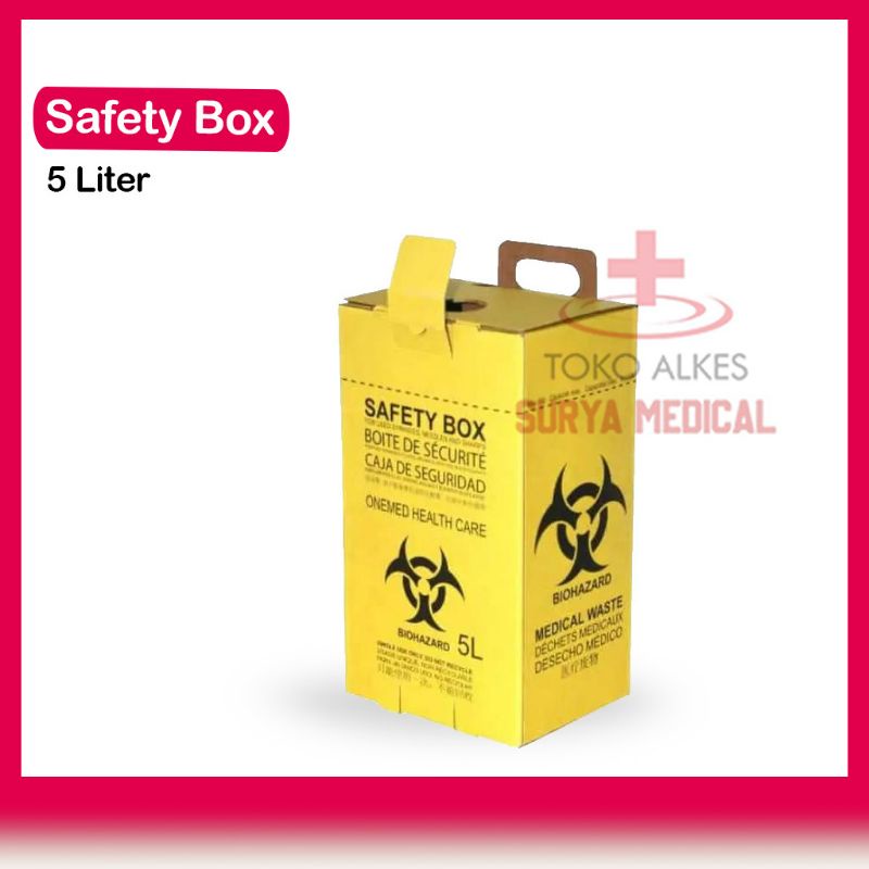 Jual Safety Box 5 Liter Onemed Tempat Sampah Medis Shopee Indonesia