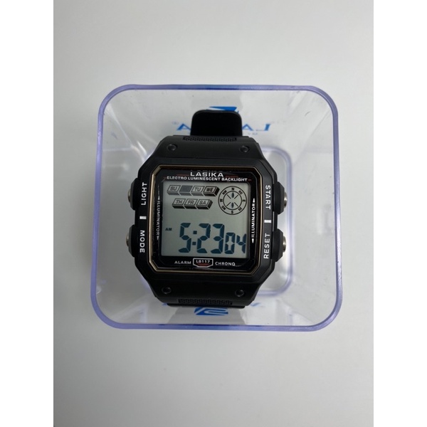 Jam tangan lasika 8117 model segi Sporty watch fashion anti air