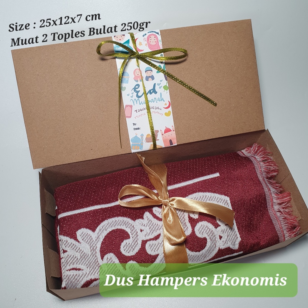 

Dus Hampers Ekonomis 25x12x7 cm Edisi Lebaran Idul Fitri Gift Box Multifungsi Muat 2 Toples 250gr