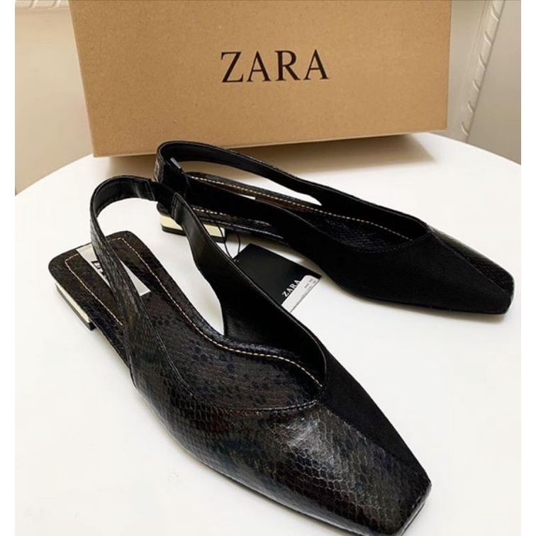 SEPATU SHOES WANITA ZARA ZS095 ZARA SLINGBACK FLAT SHOES ORI PREMIUM IMPORT