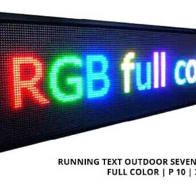 RUNNING TEXT full colour rgb