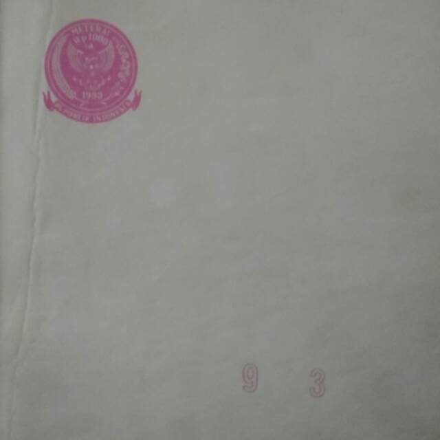 Kertas Segel Tahun 1993 Double