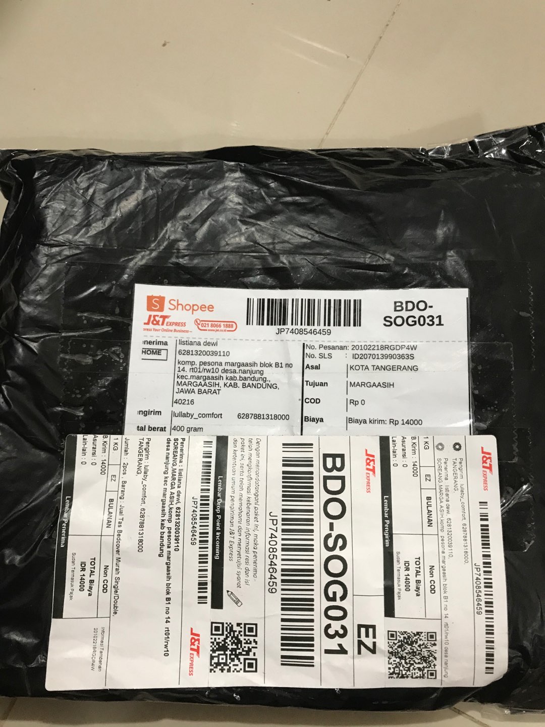 Jual Tas Bedcover Murah Single/double