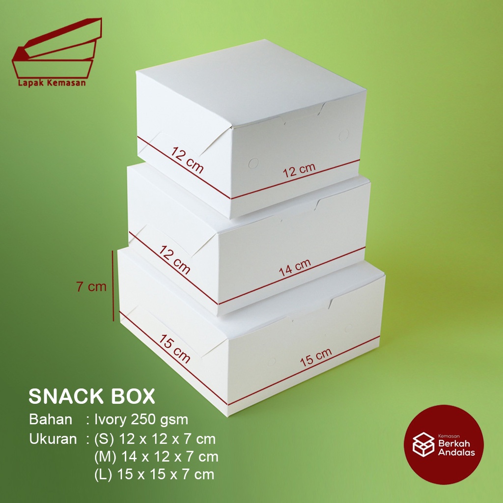 

SNACK BOX / KOTAK MAKANAN / BAHAN IVORY