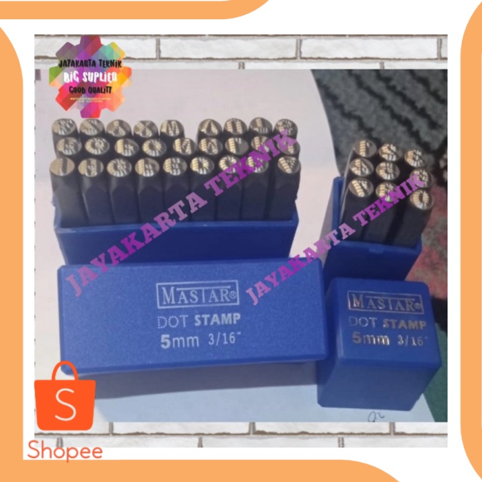 

Dijual accessories HURUF DAN ANGKA KETOK BINTIK 5MM A-Z DAN 0-9 MASTAR GERMA Limited