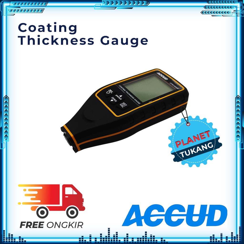 

Alat Ukur Ketebalan Cat ( Couating Thickness Gauge) | ACCUD CFN1500B