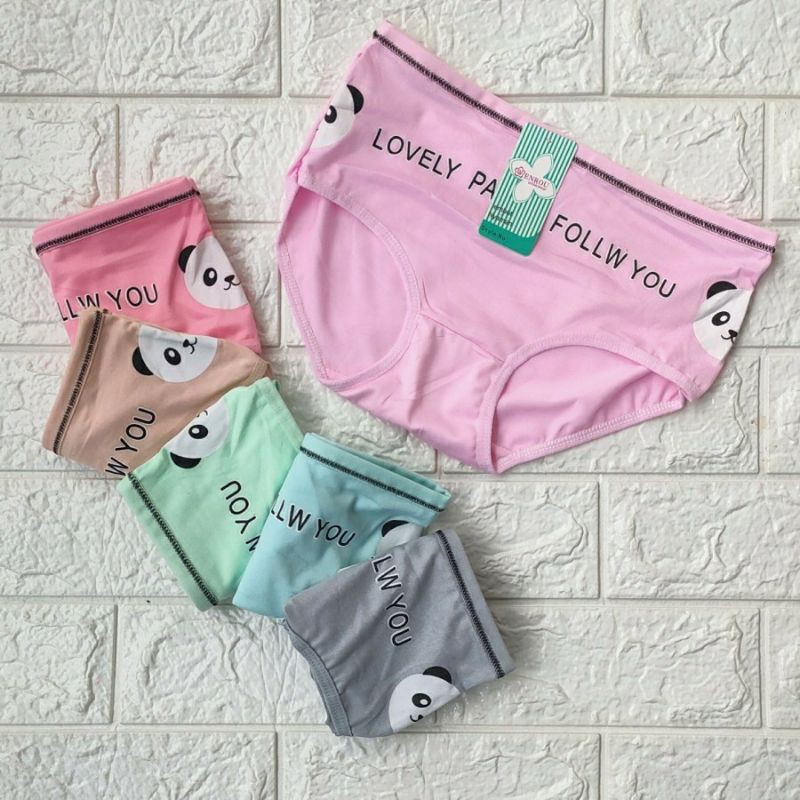 PGDA - 6Pcs CD Wanita Panda Wenrou / Celana Dalam Wanita Halus Murah Berkwalitas