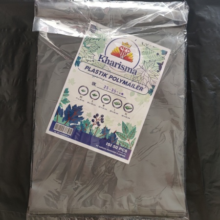 Plastik Packing Polimailer/Polymailer Silver Pembungkus Online 25 x 35