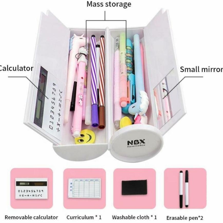 

Harga Diskon F0R57 Kotak Pensil Multifungsi Kotak Pencil Viral dengan Kalkulator Anak sekolah Dan Kantor F0R