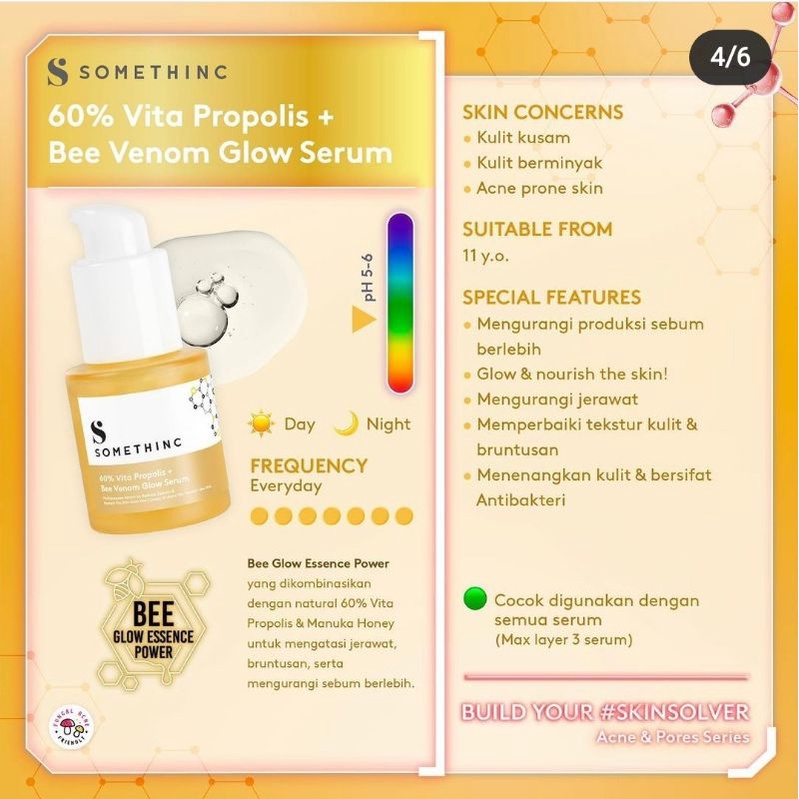 SOMETHINC 60% Vita Propolis + Bee Venom Glow Serum