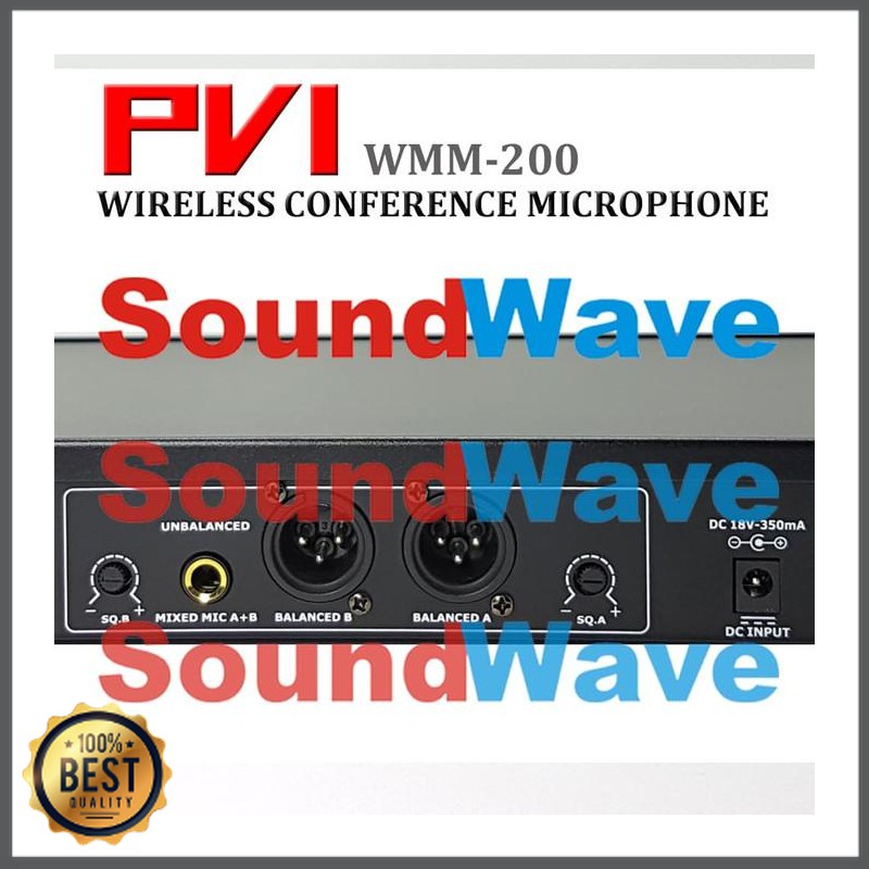 Mishad Shop -  PVI WMM-200 WIRELESS CONFERENCE MICROPHONE MIC PODIUM MIKROFON MEJA GU-5117-2926