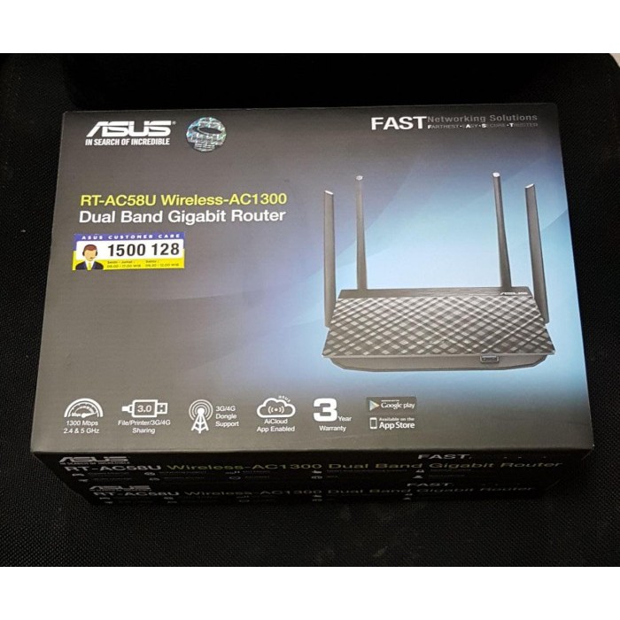 Penawaranspesial Asus RT-AC58U Wireless AC1300 Dual-Band Gigabit Router Garansi Resmi Berkualitas