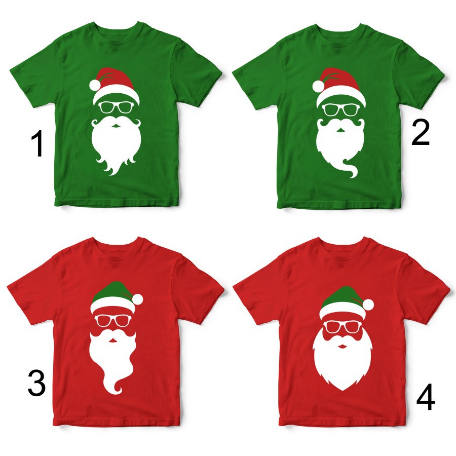 kaos Natal Christmas santa beard series by crion