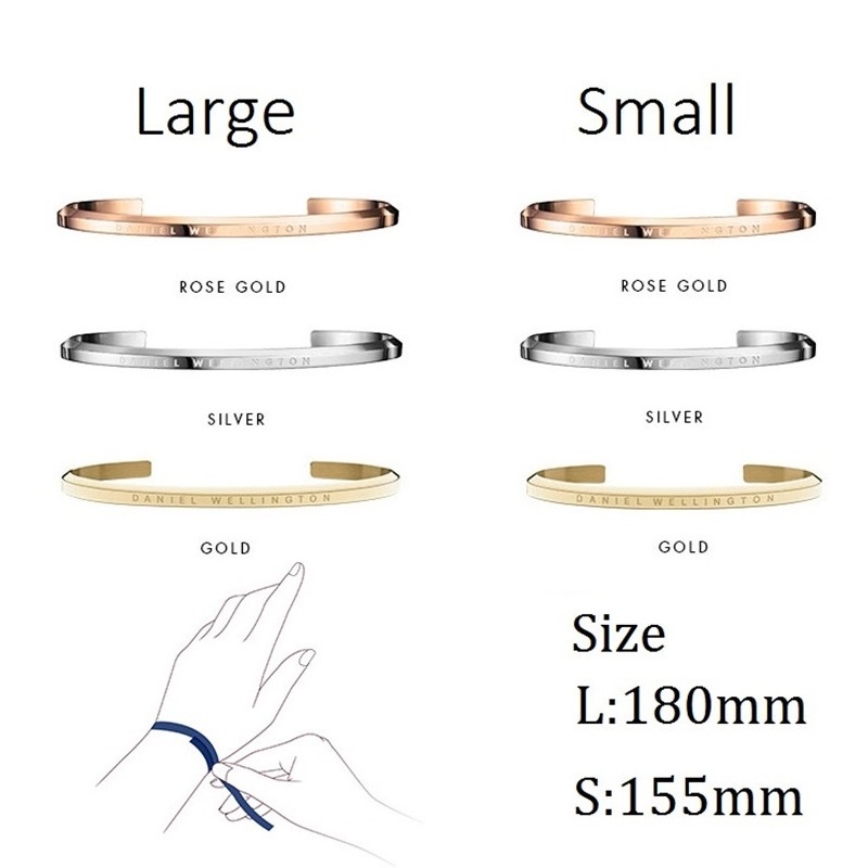 Gelang Titanium Wanita Pasangan Bangle Lapis Emas 18K Anti Karat Perhiasan Premium-4