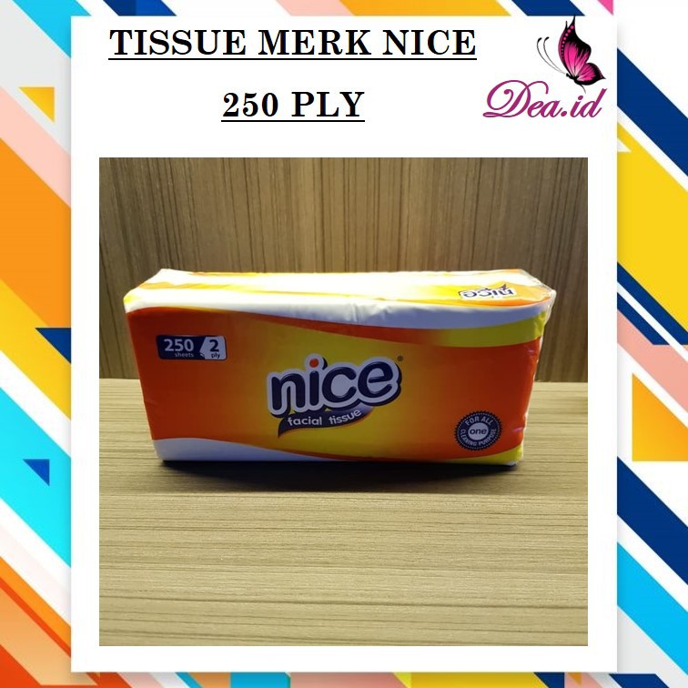 [DEASHOP] FACIAL TISSUE / TISSU WAJAH / TISU NICE PASEO MURAH &amp; LEMBUT ISI 250 SHEET - 2 PLY