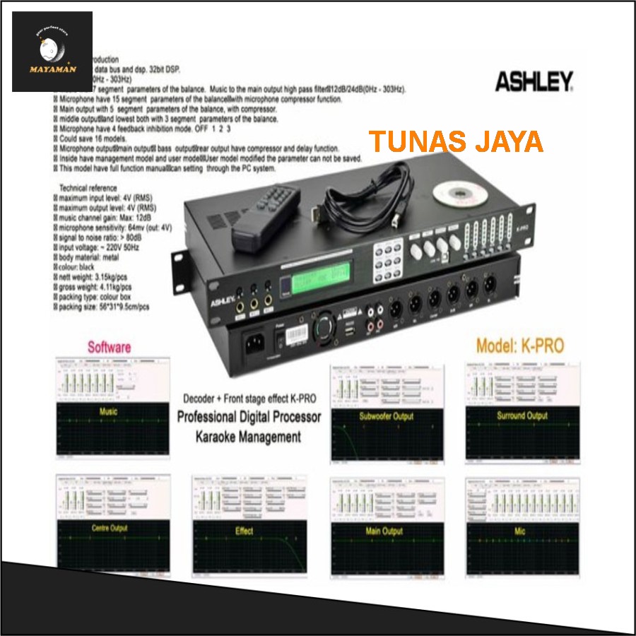 ASHLEY SUPER K PRO KPRO digital processor k pro