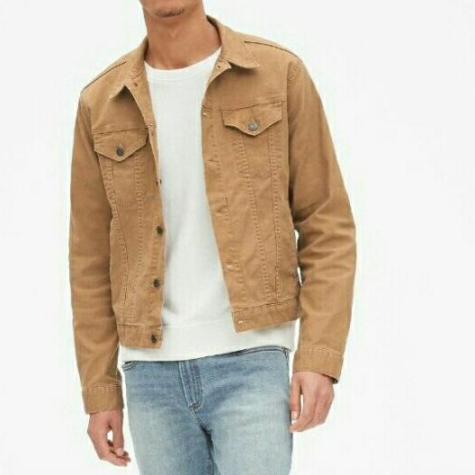 brown denim jacket men