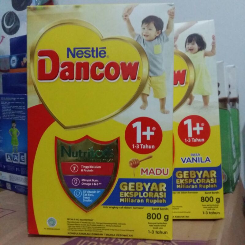 Nestle Dancow 1+ Nutritods Rasa Madu / Vanila 800 gr dan 1000 gr Susu Bubuk Anak 1 2 3 tahun 800g / 1 kg