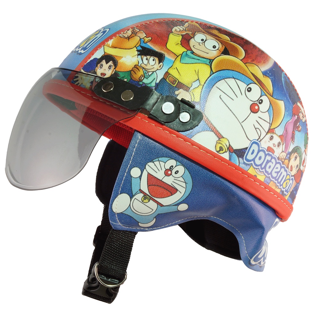 Helm Anak Untuk Usia 1-4 Tahun Motif Doraemon - Biru