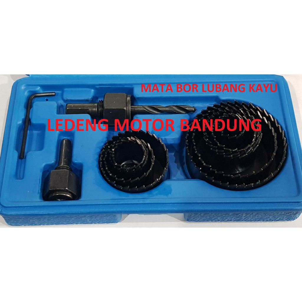 Mata Bor Lubang Kayu Hole Saw Kit Holesaw Pelubang Pipa Pembolong Bolong 13pcs