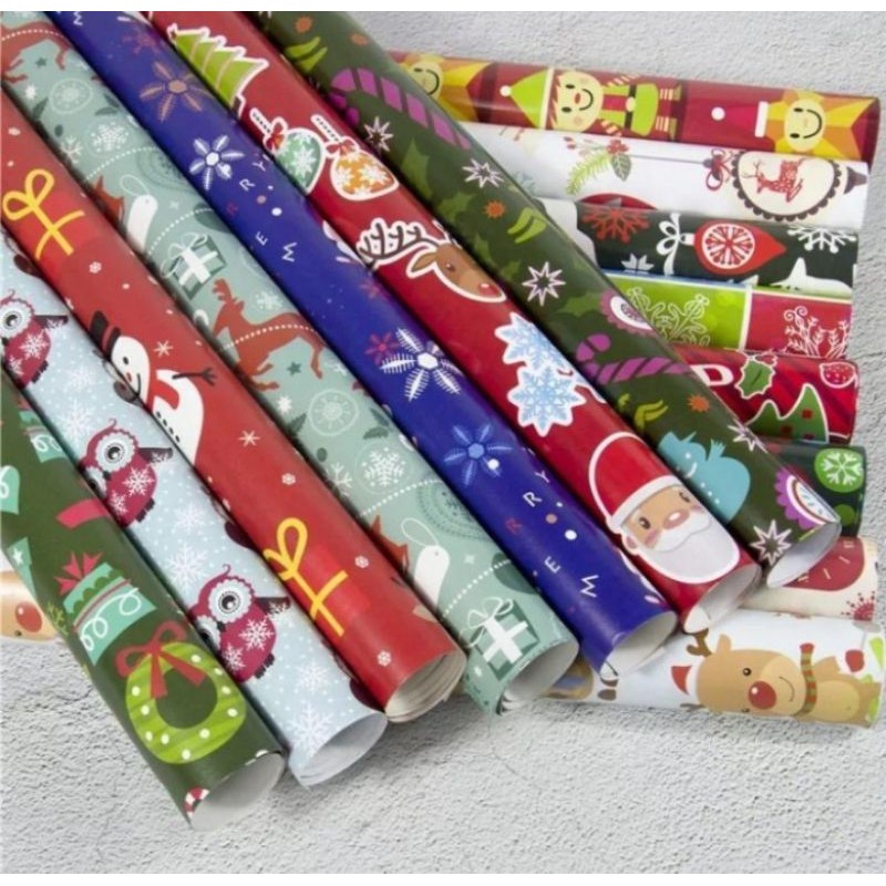 

Kertas Kado Natal dan Tempelan kaca natal /Merry Christmas